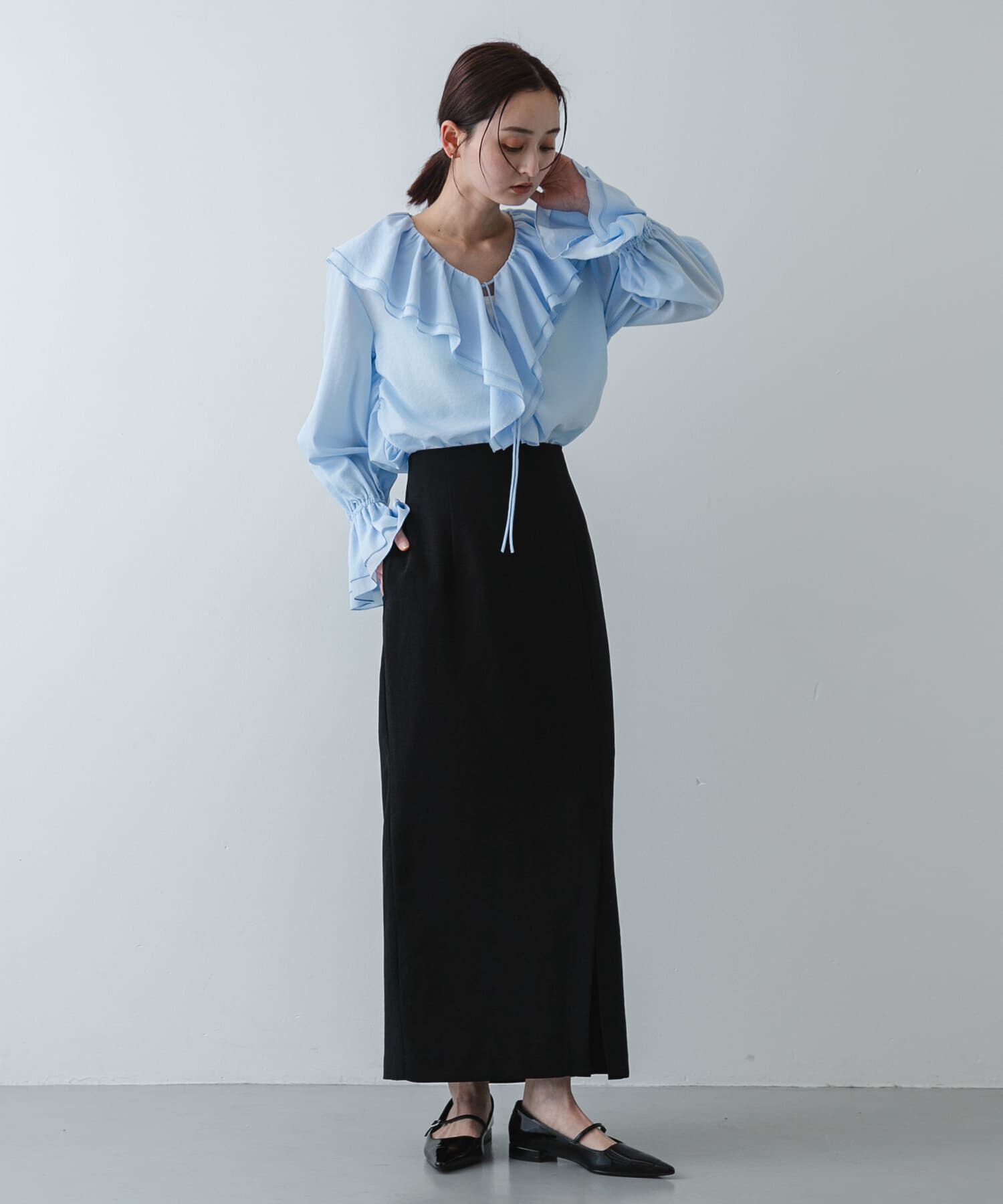 SENSE OF PLACE by URBAN RESEARCH「ラッフルブラウス」|シャツ・ブラウス|