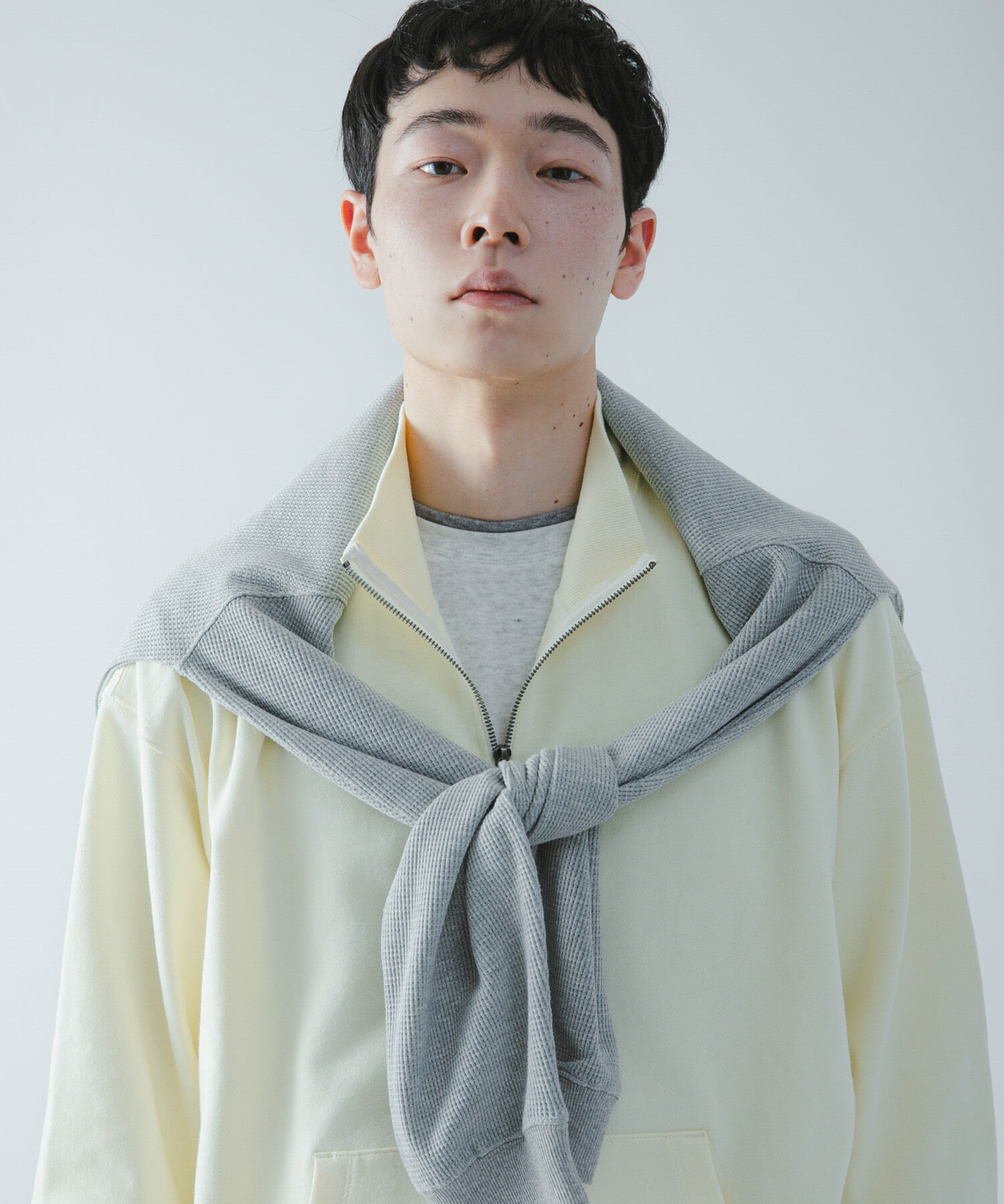 SENSE OF PLACE by URBAN RESEARCH「『洗濯可/撥水/防花粉』SKINProofハーフジップスウェット」|スウェット・ジャージ|イエロー