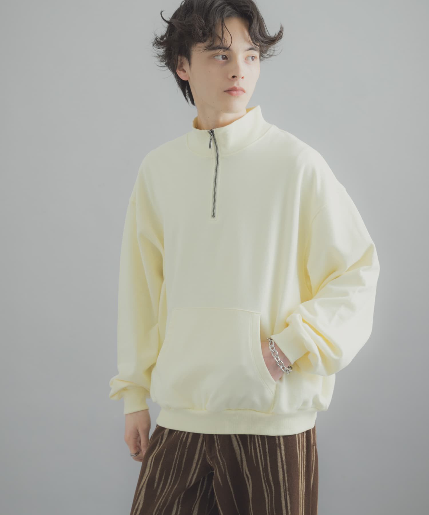 SENSE OF PLACE by URBAN RESEARCH「『洗濯可/撥水/防花粉』SKINProofハーフジップスウェット」|スウェット・ジャージ|