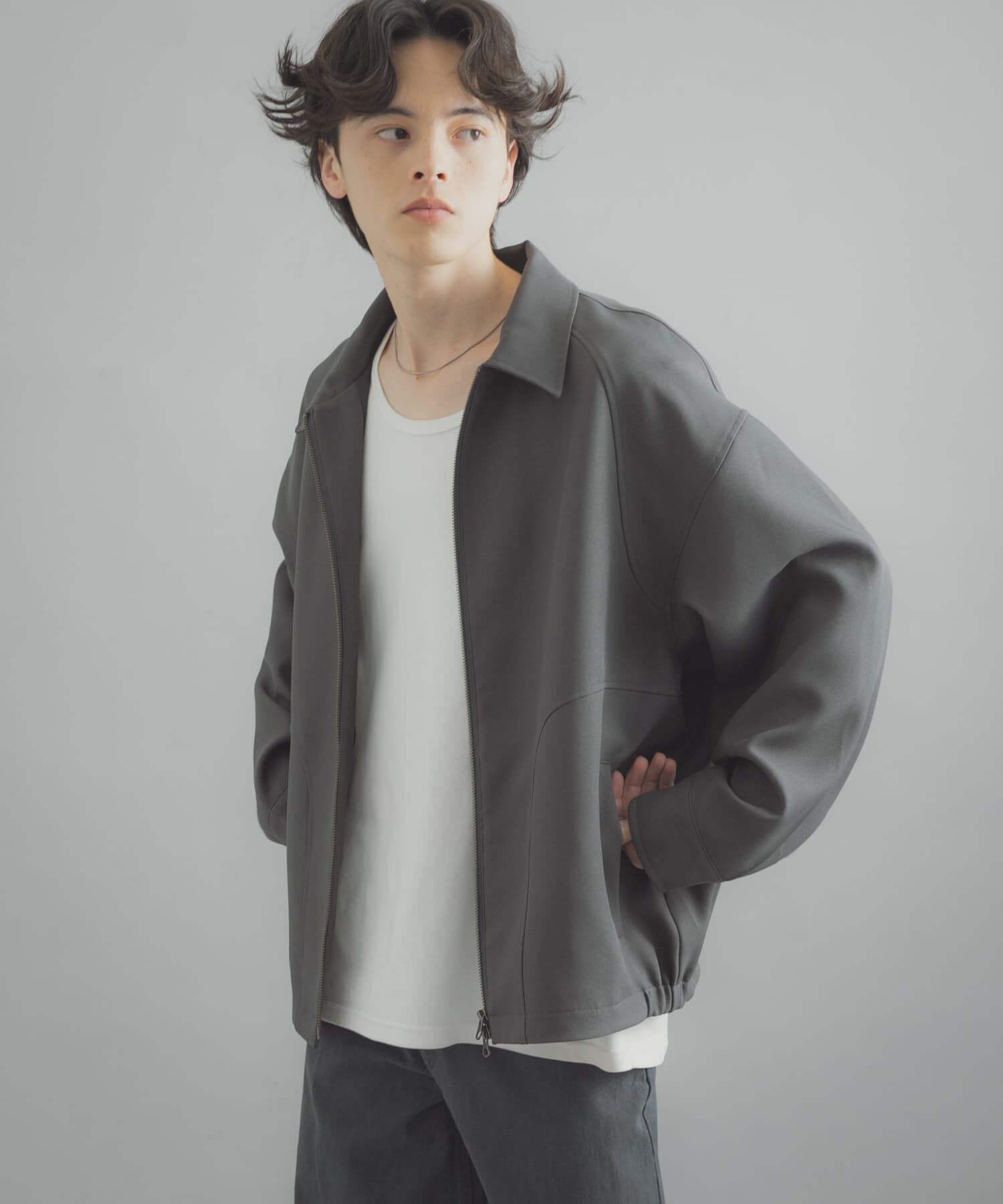 SENSE OF PLACE by URBAN RESEARCH「『撥水/防花粉』SKINProofジップブルゾン」|ブルゾン・スタジャン|