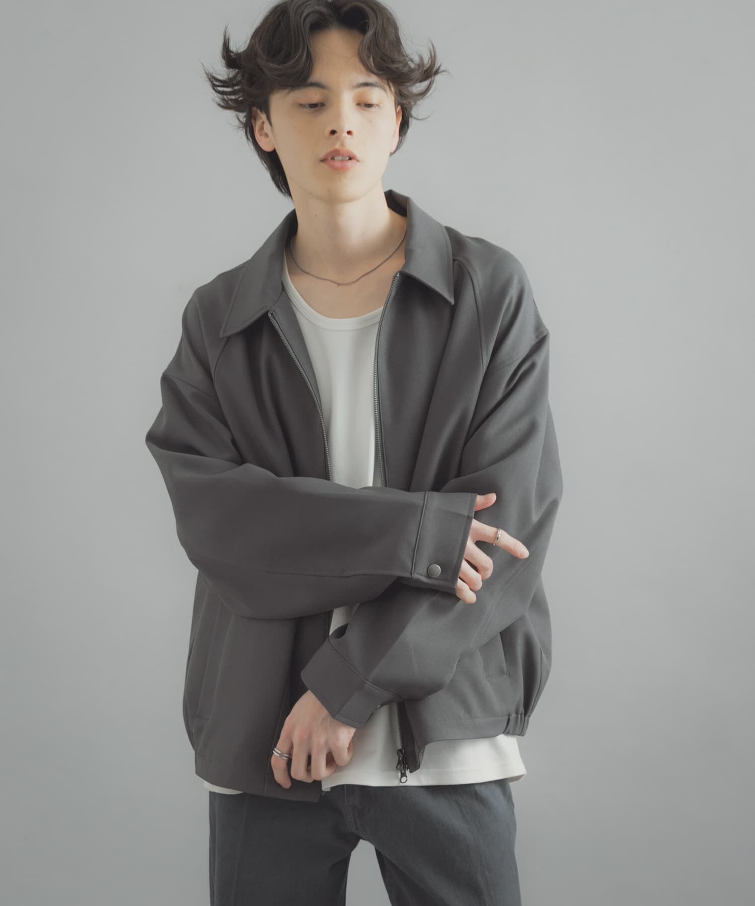 SENSE OF PLACE by URBAN RESEARCH「『撥水/防花粉』SKINProofジップブルゾン」|ブルゾン・スタジャン|