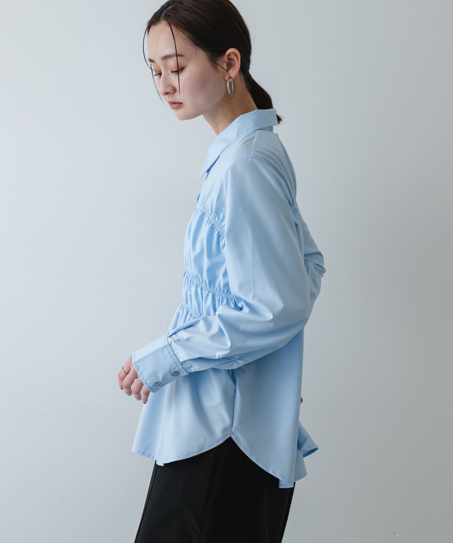 SENSE OF PLACE by URBAN RESEARCH「シャーリングデザインシャツ」|シャツ・ブラウス|