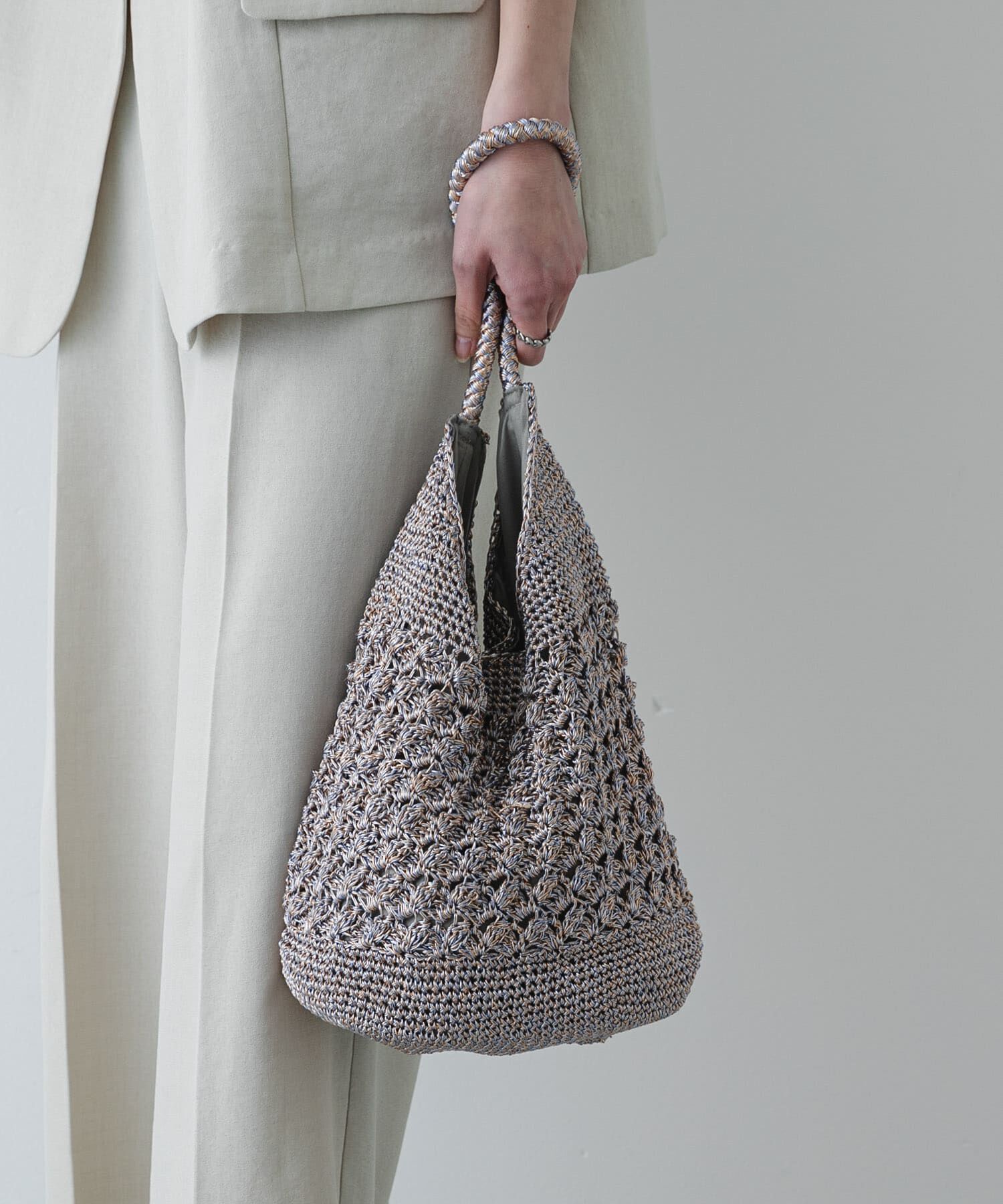 SENSE OF PLACE by URBAN RESEARCH「メタリックヤーンバッグ」|かごバッグ|その他1