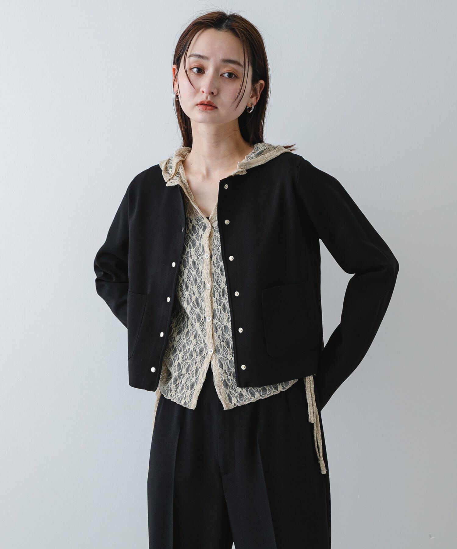 SENSE OF PLACE by URBAN RESEARCH「『洗濯可』コンパクトニットボタンカーディガン」|ニット・セーター|