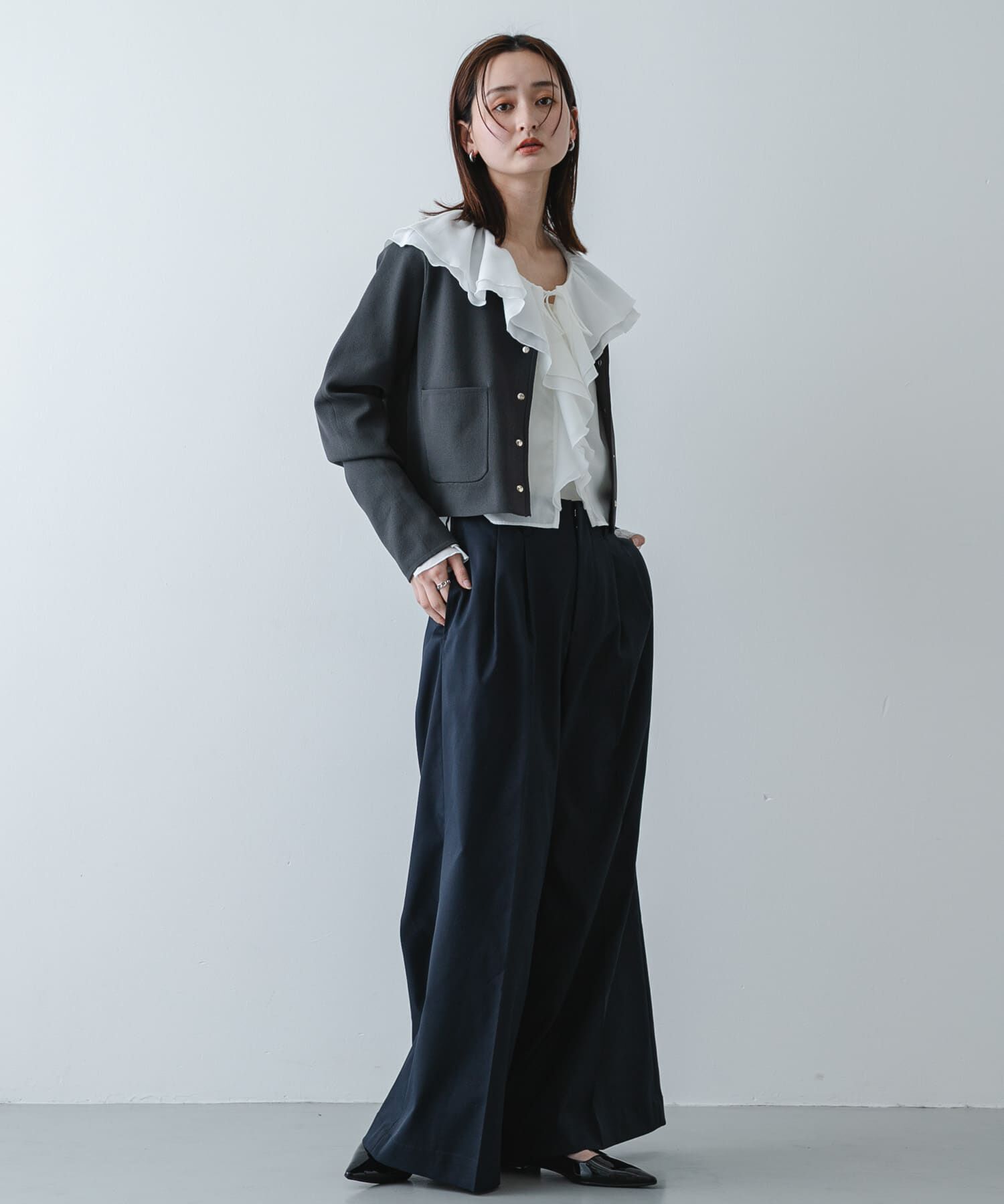 SENSE OF PLACE by URBAN RESEARCH「『洗濯可』コンパクトニットボタンカーディガン」|ニット・セーター|