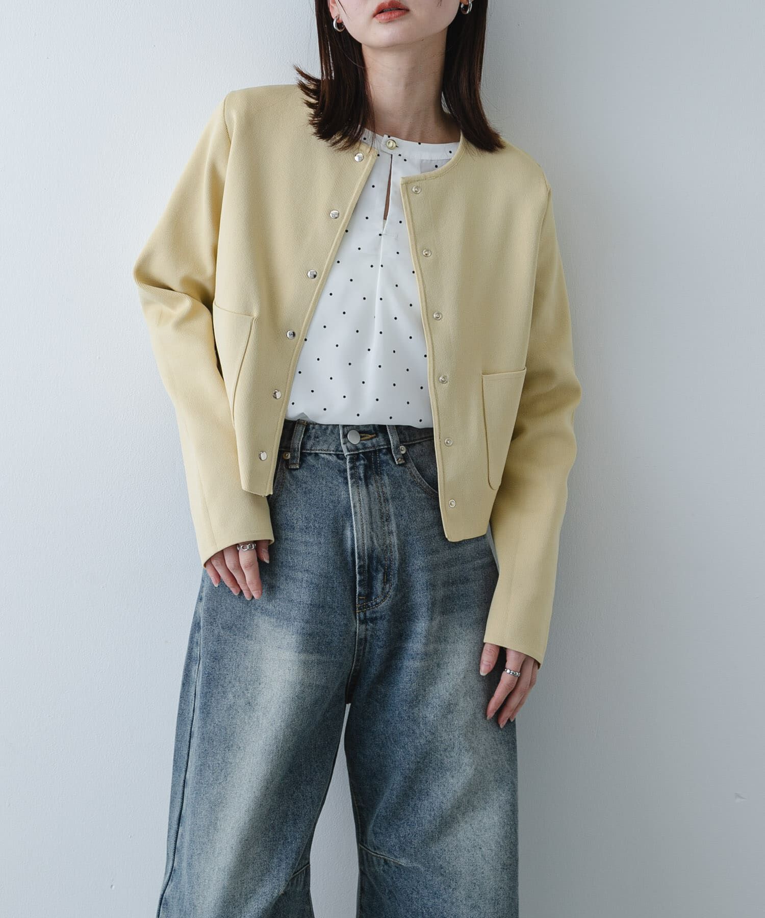 SENSE OF PLACE by URBAN RESEARCH「『洗濯可』コンパクトニットボタンカーディガン」|ニット・セーター|ベージュ