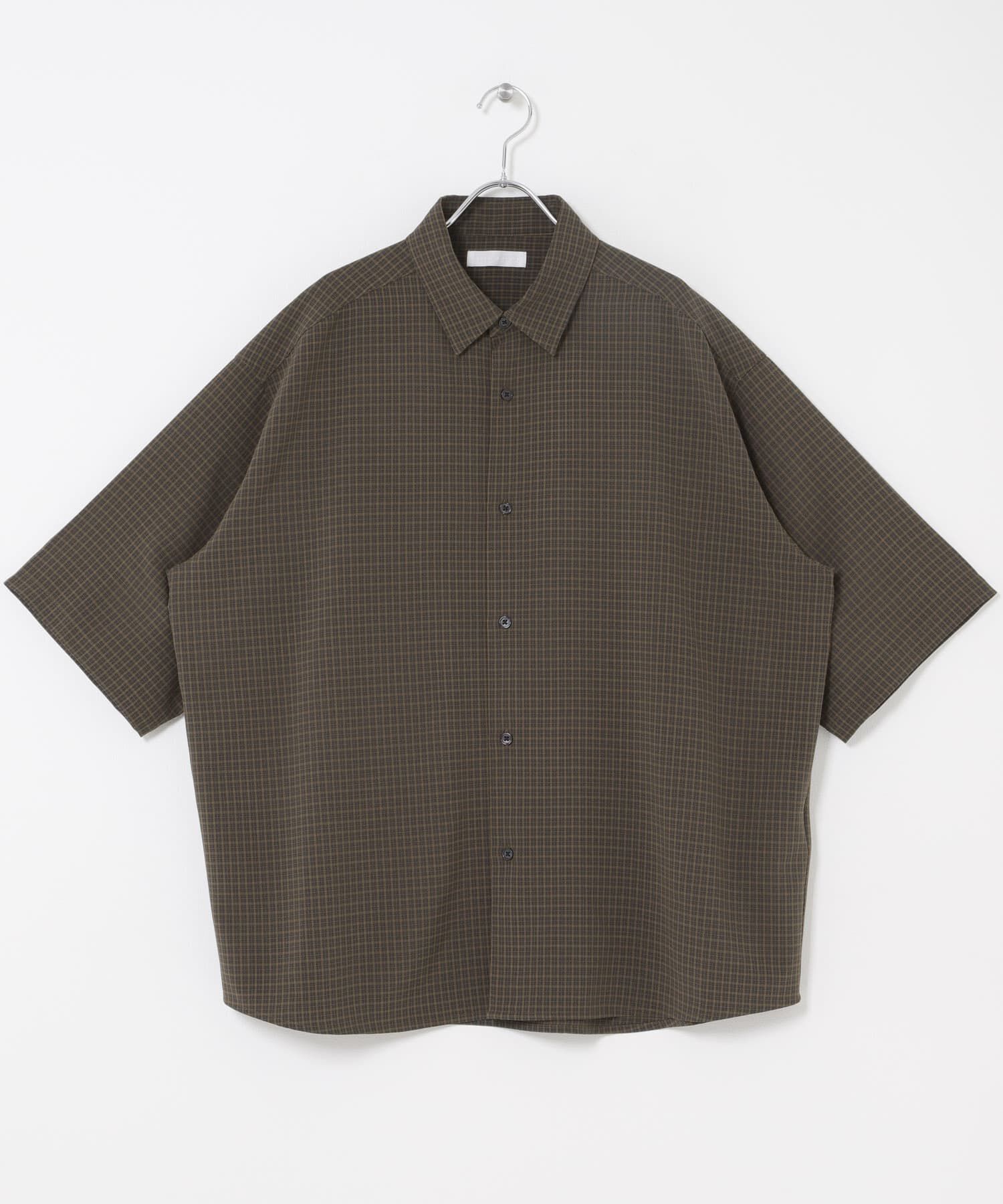 SENSE OF PLACE by URBAN RESEARCH「マイクロチェックエクストラルーズショートスリーブシャツ」|シャツ・ブラウス|