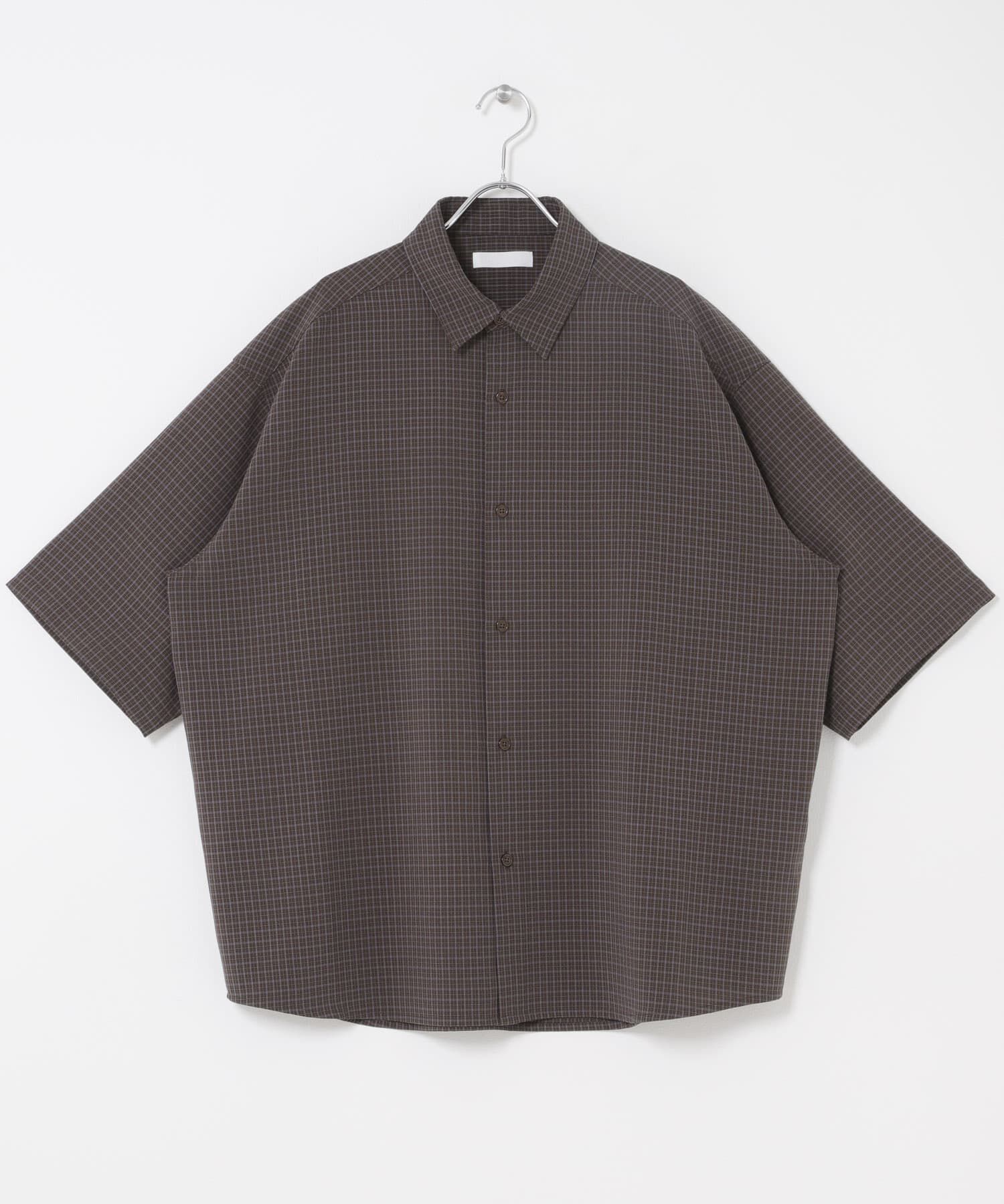 SENSE OF PLACE by URBAN RESEARCH「マイクロチェックエクストラルーズショートスリーブシャツ」|シャツ・ブラウス|