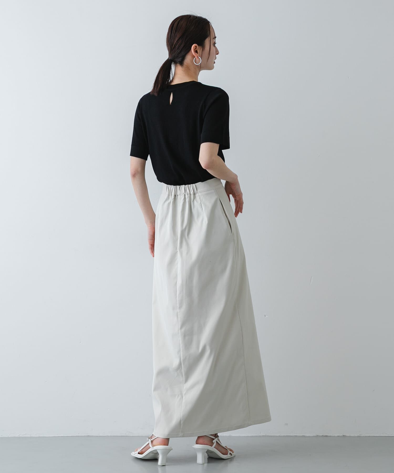 SENSE OF PLACE by URBAN RESEARCH「『洗濯可』プレートツキニットTシャツ(半袖)」|ニット・セーター|