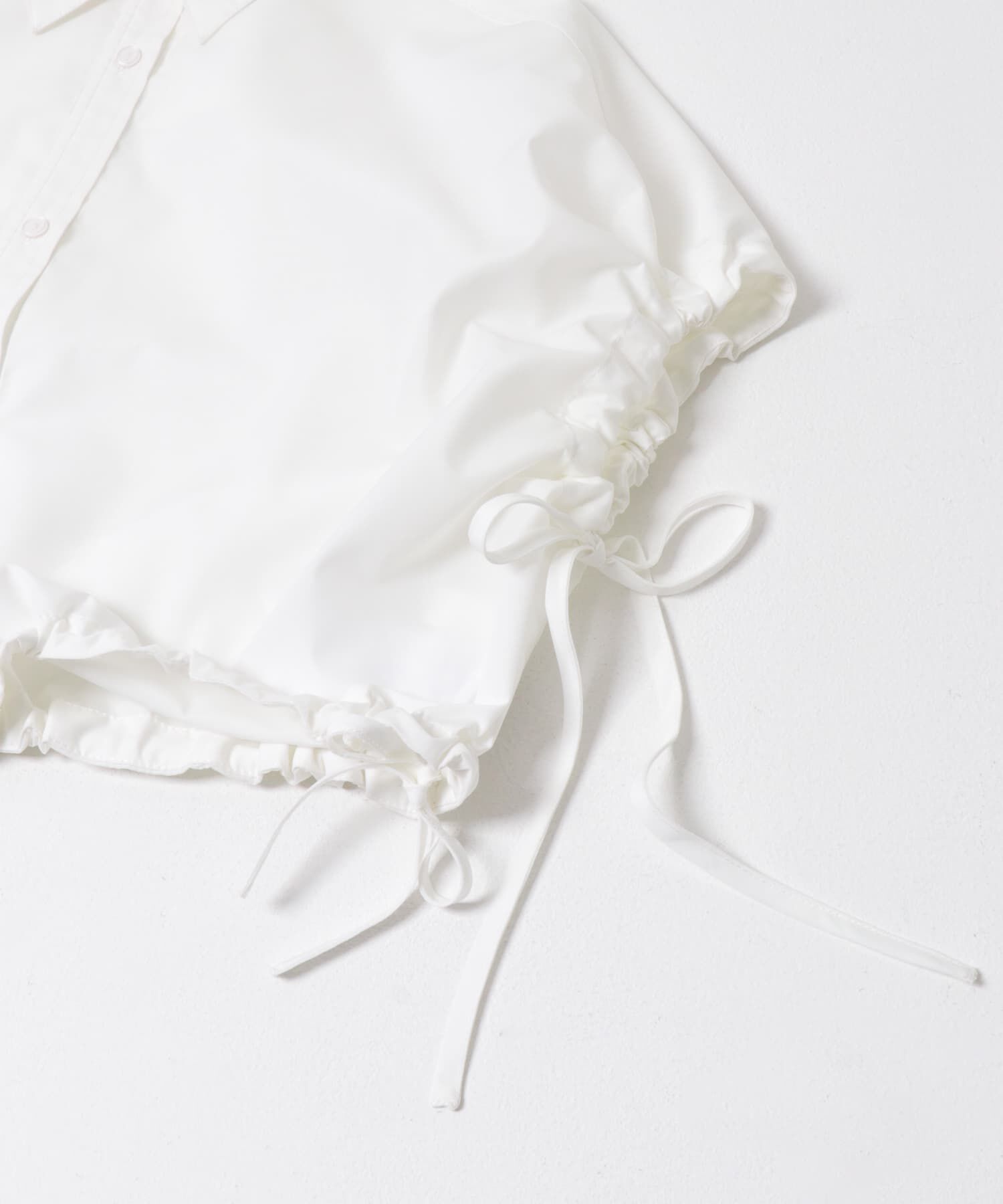 SENSE OF PLACE by URBAN RESEARCH「『イージーケア』クロップドギャザーシャツ」|シャツ・ブラウス|