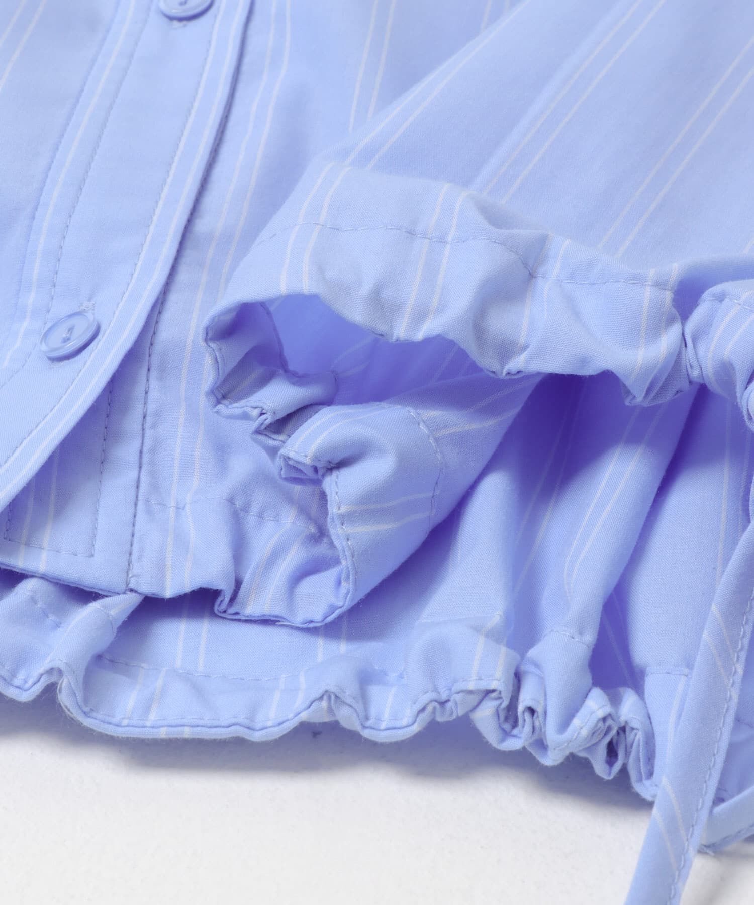 SENSE OF PLACE by URBAN RESEARCH「『イージーケア』クロップドギャザーシャツ」|シャツ・ブラウス|