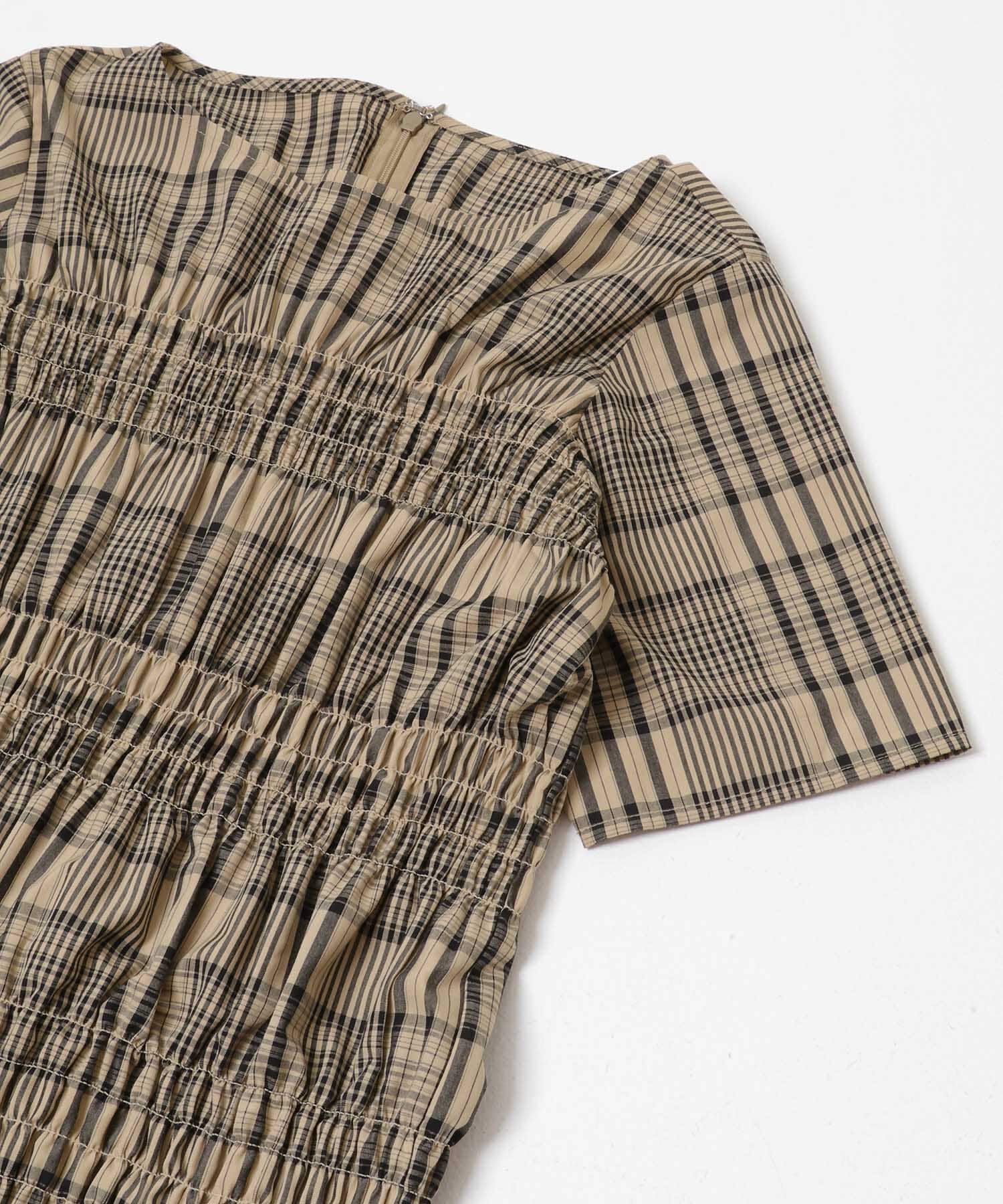 SENSE OF PLACE by URBAN RESEARCH「チェックシャーリングワンピース」|ワンピース|