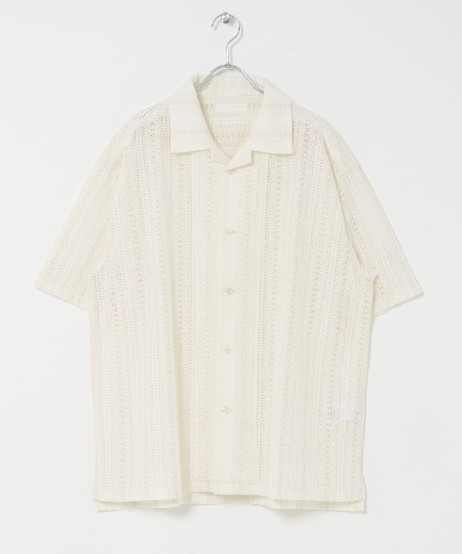 SENSE OF PLACE by URBAN RESEARCH「アソートレースオープンカラーショートスリーブシャツ」|シャツ・ブラウス|