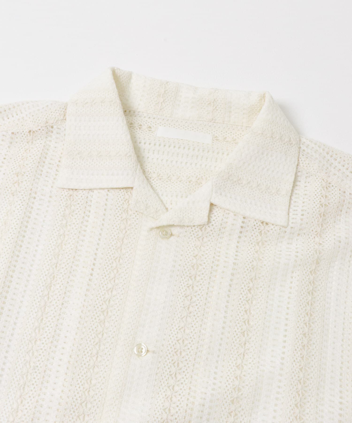 SENSE OF PLACE by URBAN RESEARCH「アソートレースオープンカラーショートスリーブシャツ」|シャツ・ブラウス|