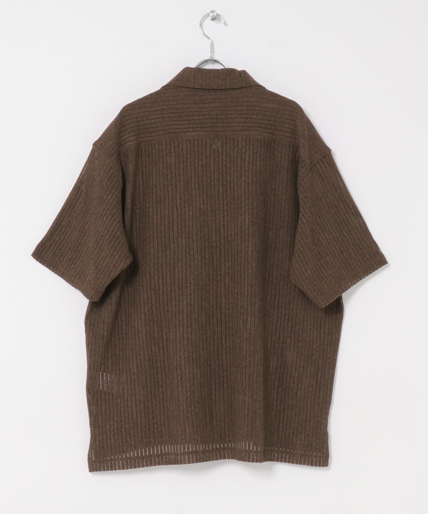 SENSE OF PLACE by URBAN RESEARCH「アソートレースオープンカラーショートスリーブシャツ」|シャツ・ブラウス|