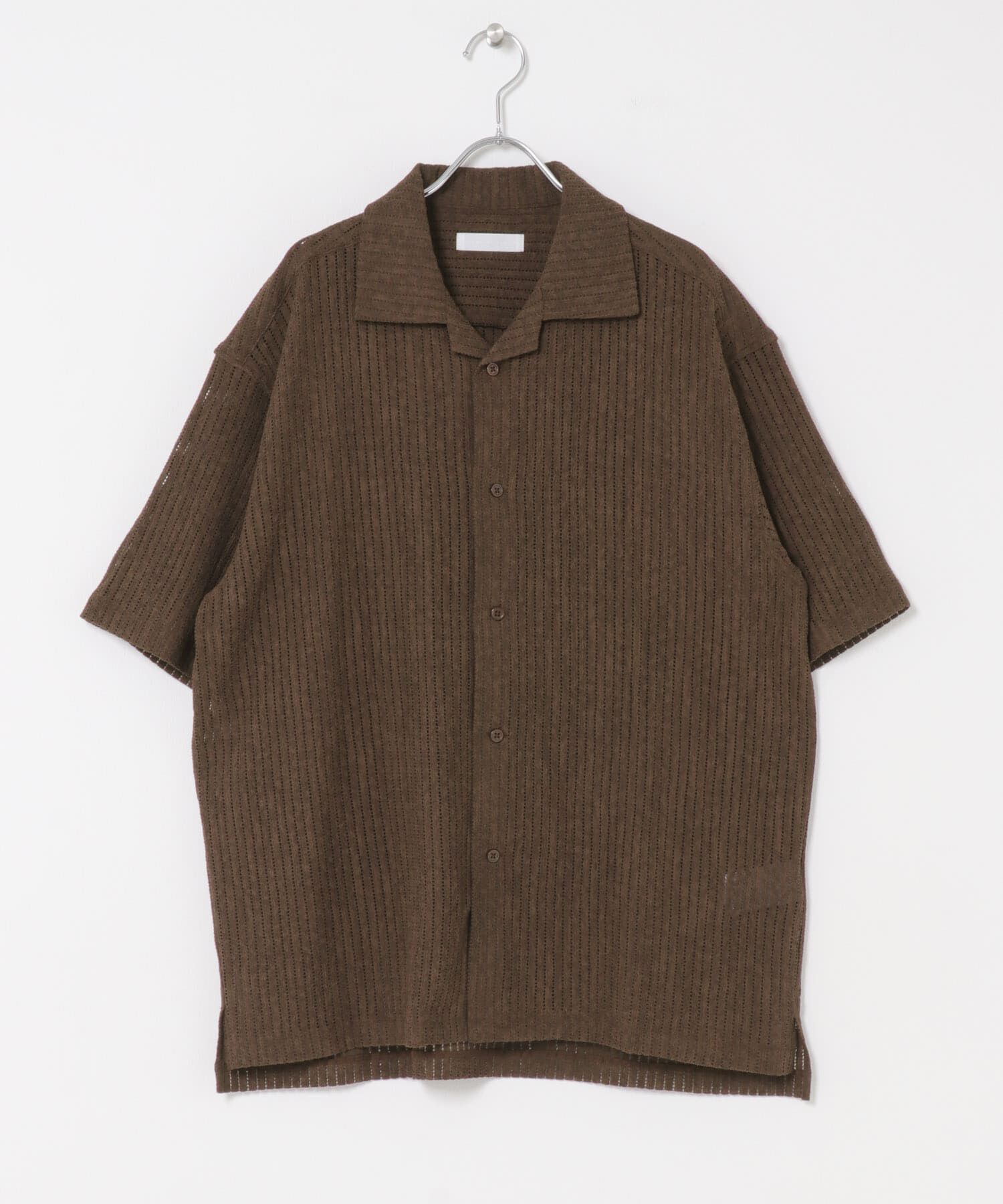 SENSE OF PLACE by URBAN RESEARCH「アソートレースオープンカラーショートスリーブシャツ」|シャツ・ブラウス|