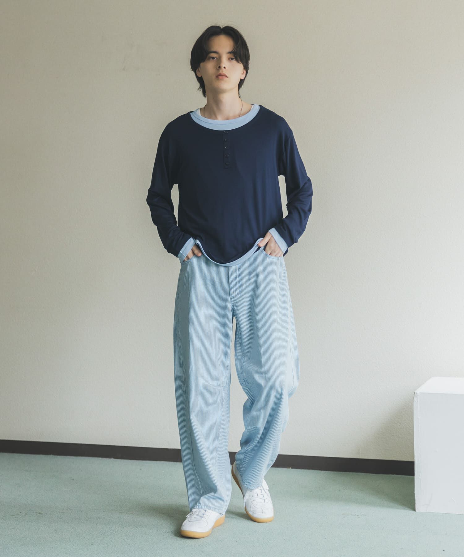 SENSE OF PLACE by URBAN RESEARCH「アソートバレルレッグデニムパンツ」|デニム|