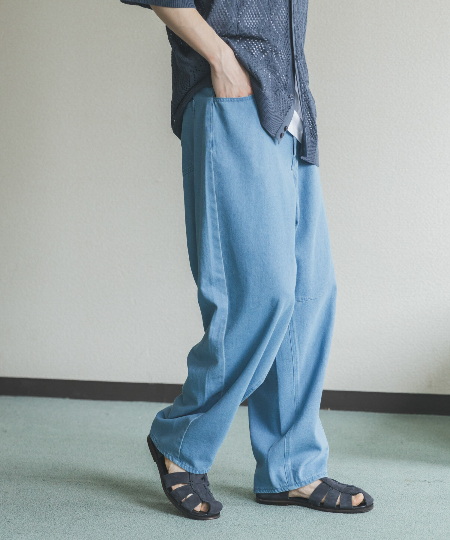 SENSE OF PLACE by URBAN RESEARCH「アソートバレルレッグデニムパンツ」|デニム|