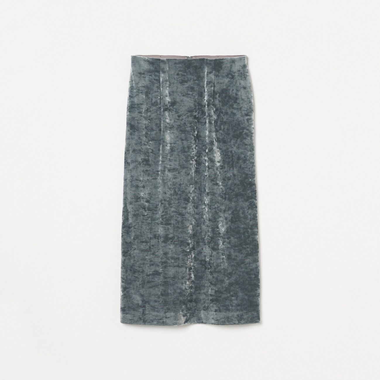 HELIOPOLE「HELIOPOLE CRUSHED VELOUR TIGHT SKIRT」|スカート|ライトグリーン