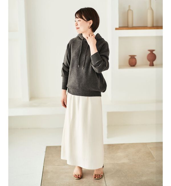 le.coeur blanc「ソフトグリッターナロースカート」|スカート|