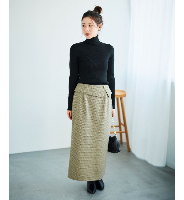 le.coeur blanc「リブタートルニット」|ニット・セーター|