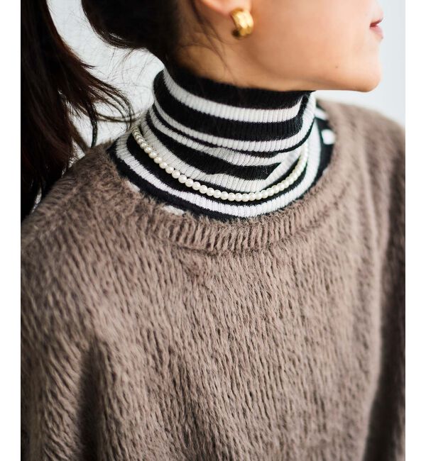 le.coeur blanc「リブタートルニット」|ニット・セーター|