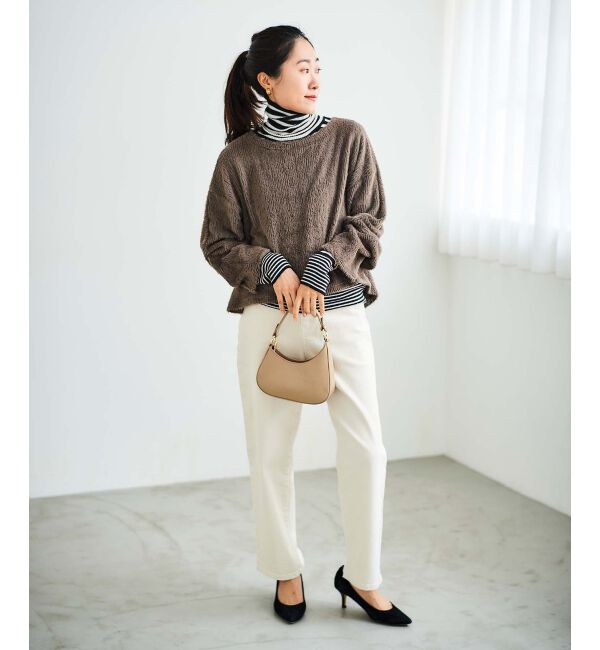 le.coeur blanc「リブタートルニット」|ニット・セーター|