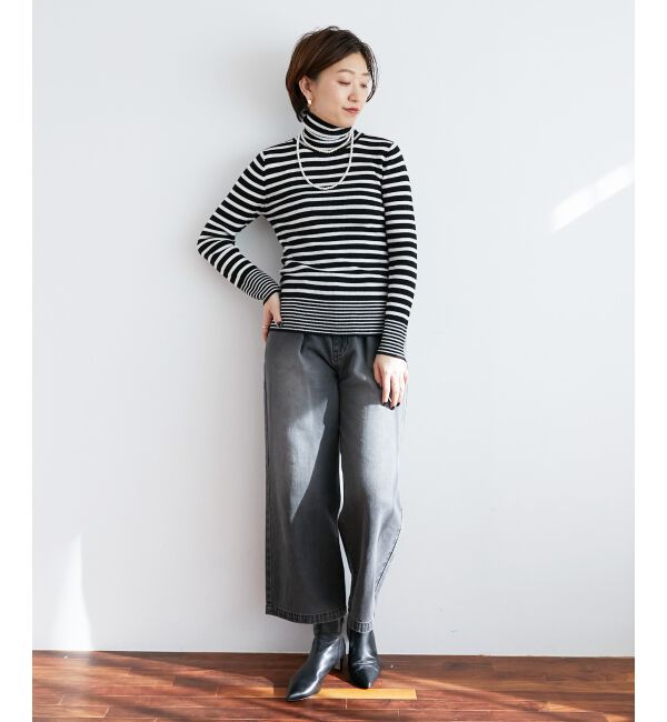 le.coeur blanc「リブタートルニット」|ニット・セーター|