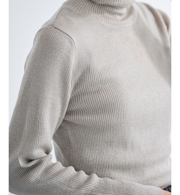 le.coeur blanc「リブタートルニット」|ニット・セーター|