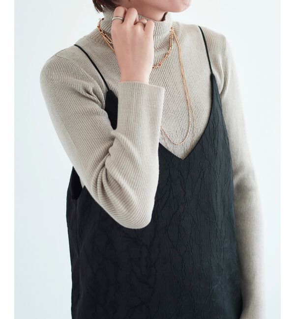 le.coeur blanc「リブタートルニット」|ニット・セーター|