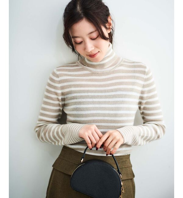 le.coeur blanc「リブタートルニット」|ニット・セーター|