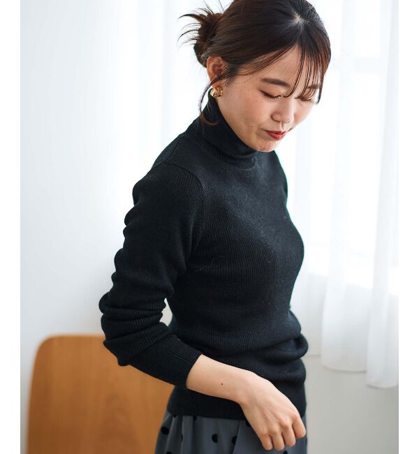 le.coeur blanc「リブタートルニット」|ニット・セーター|