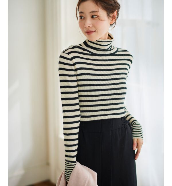 le.coeur blanc「リブタートルニット」|ニット・セーター|