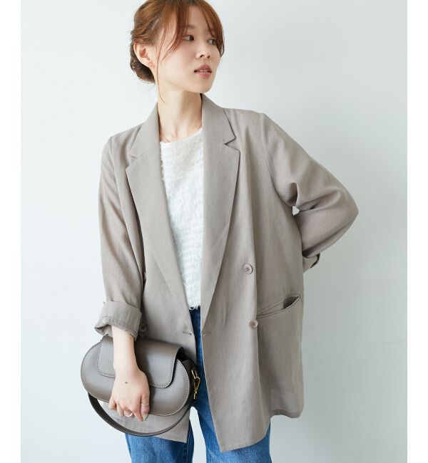  「リネンライクテーラードジャケット」|その他|