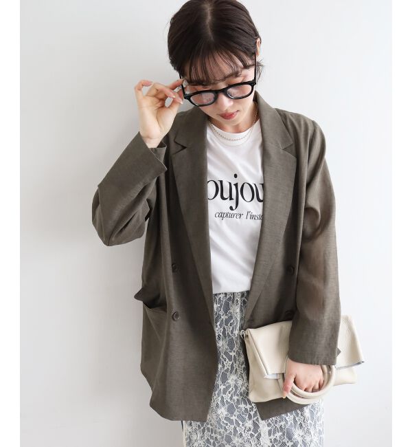  「リネンライクテーラードジャケット」|その他|