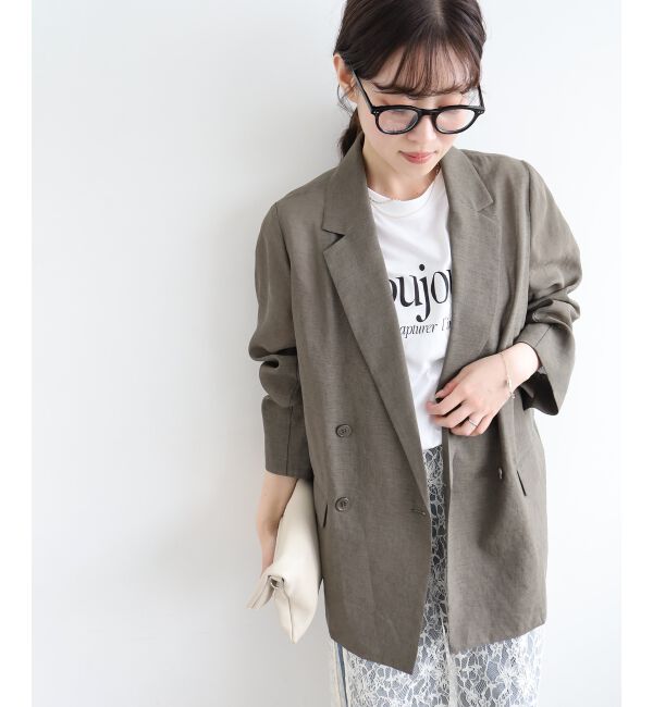  「リネンライクテーラードジャケット」|その他|