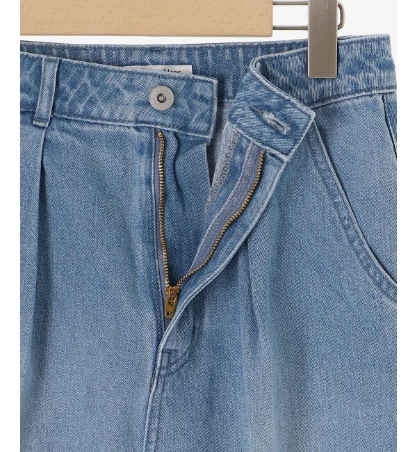 le.coeur blanc「タックワイドデニム」|デニム|