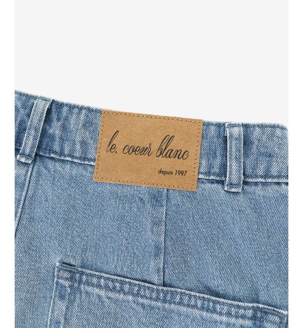 le.coeur blanc「タックワイドデニム」|デニム|