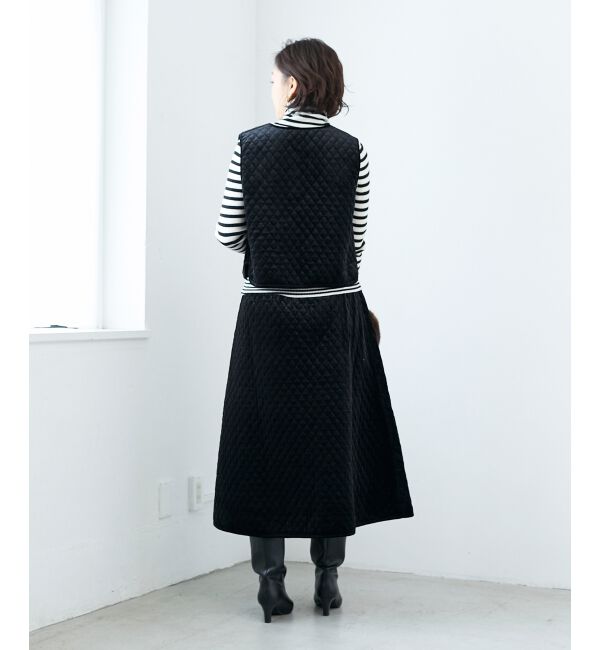  「TORRAZZO DONNAキルトベロアスカート」|スカート|