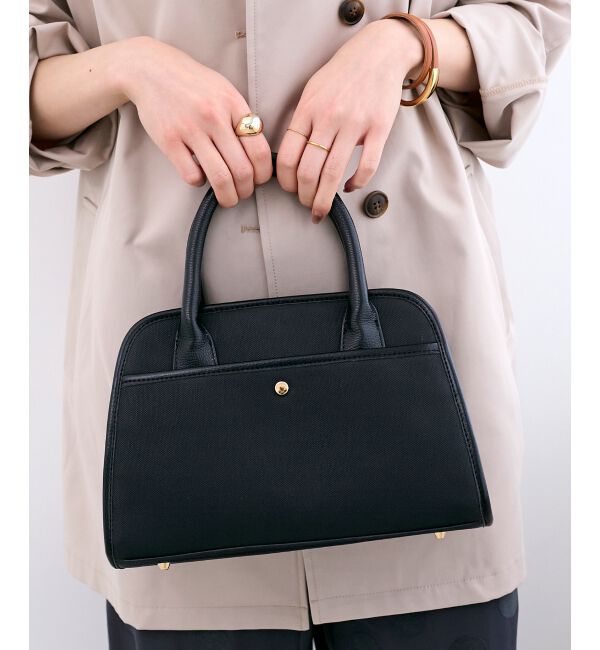  「キャンバスライクトートバッグ」|トートバッグ|ブラック