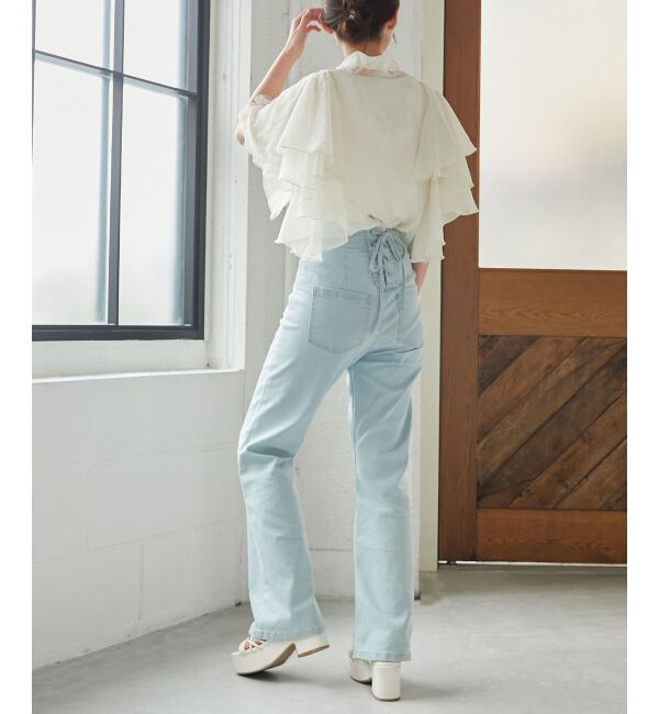 MAJESTICLEGON「ボウタイフリルシアーブラウス」|シャツ・ブラウス|