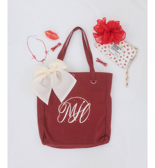 MAJESTICLEGON「リボンモチーフセットロゴトートバッグ」|トートバッグ|