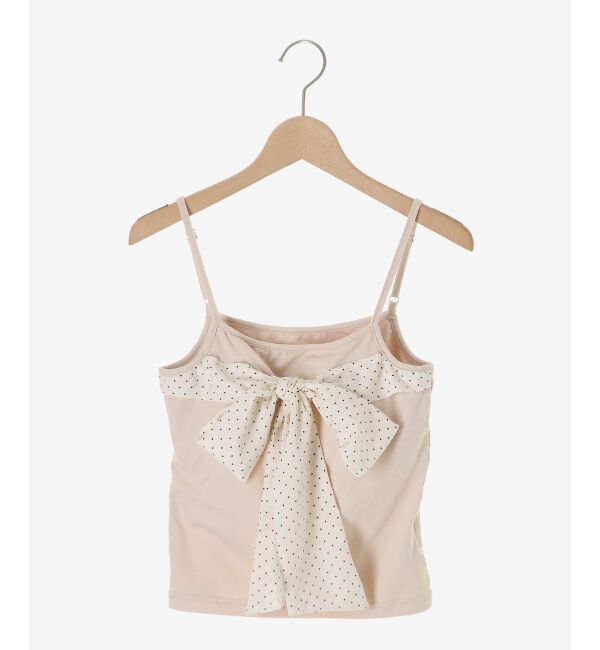  「ビッグリボンカップ付きキャミ」|キャミソール|