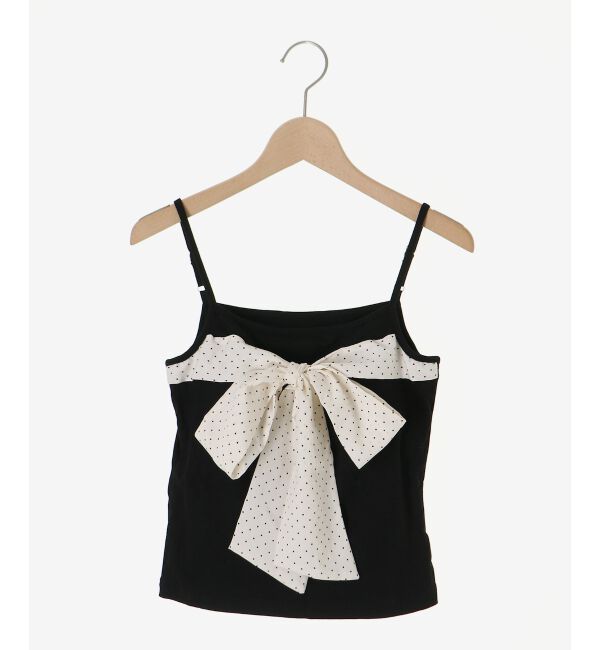  「ビッグリボンカップ付きキャミ」|キャミソール|