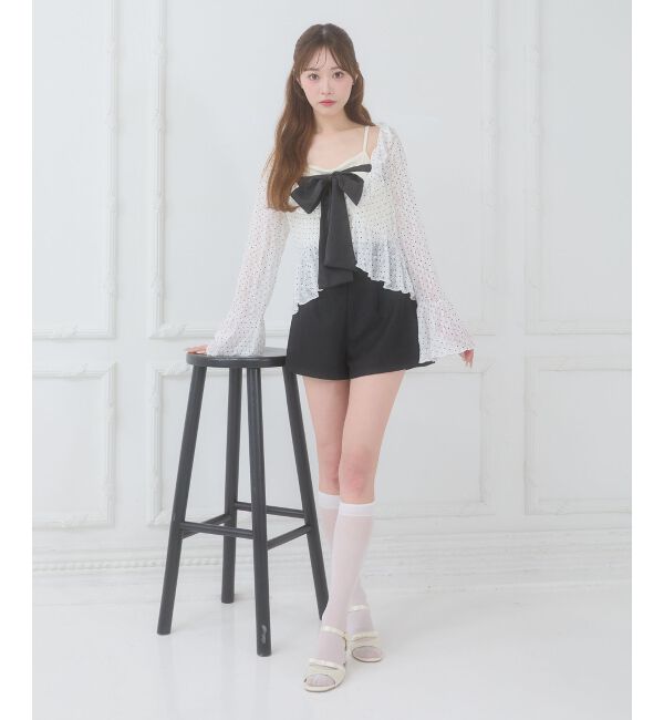  「ビッグリボンカップ付きキャミ」|キャミソール|