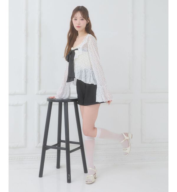  「ビッグリボンカップ付きキャミ」|キャミソール|