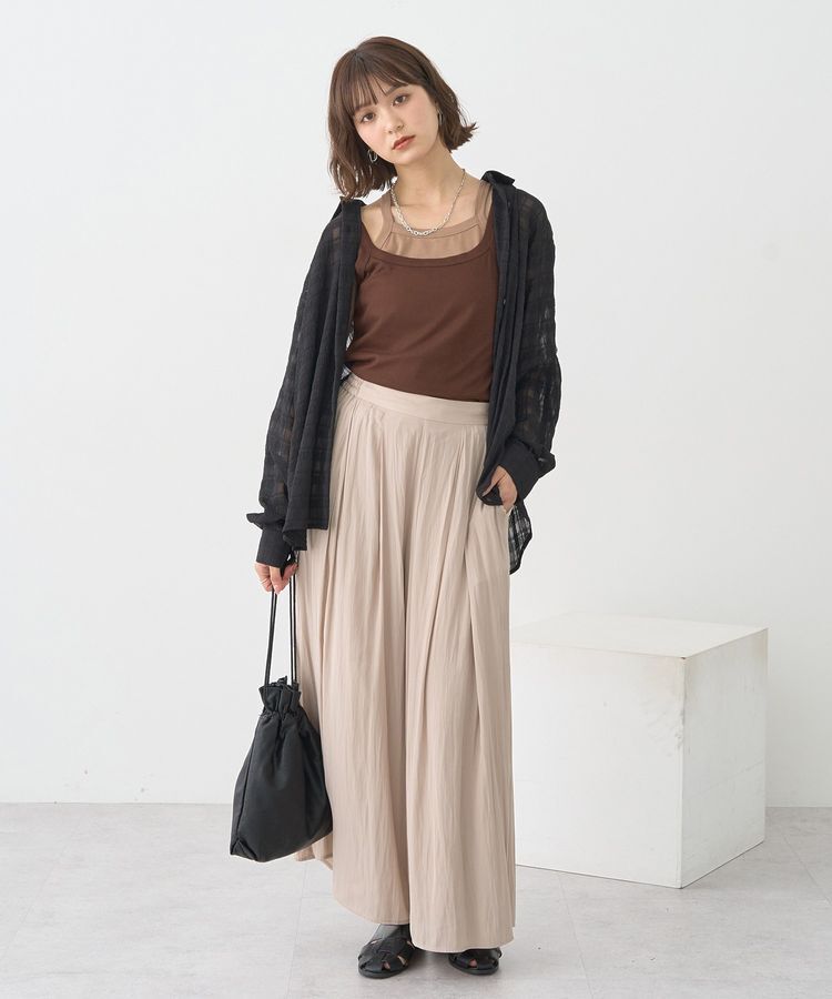 earth music&ecology「配色レイヤードタンクトップ」|キャミソール|