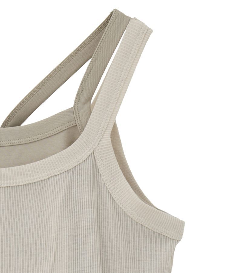 earth music&ecology「配色レイヤードタンクトップ」|キャミソール|