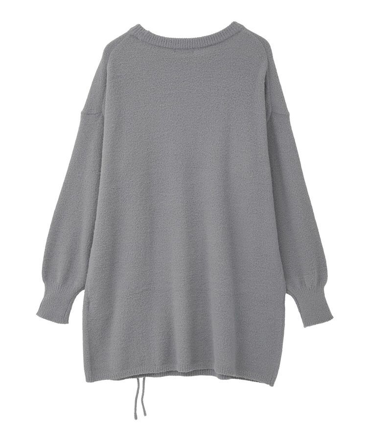 earth music&ecology「パウダーシャギーシャーリングニットミニワンピース」|ワンピース|