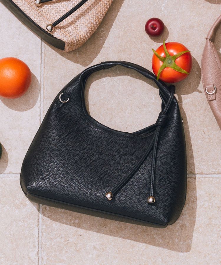 earth music&ecology「2WAYワンハンドルバッグ」|ハンドバッグ|Black